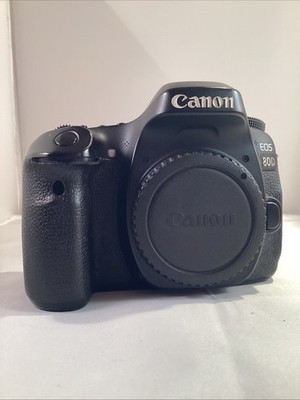 Canon EOS 80D DSLR Camera Body Only - Fully Functional Except Card Slot - As-Is