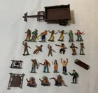 Marx Miniature Playset Westren Figures and Accessories