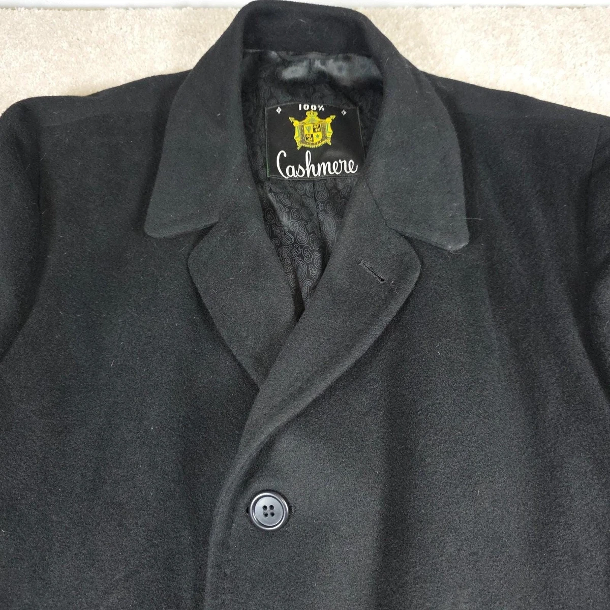 100% Cashmere Tailored Vintage Outerwear Coats & Jackets for Men