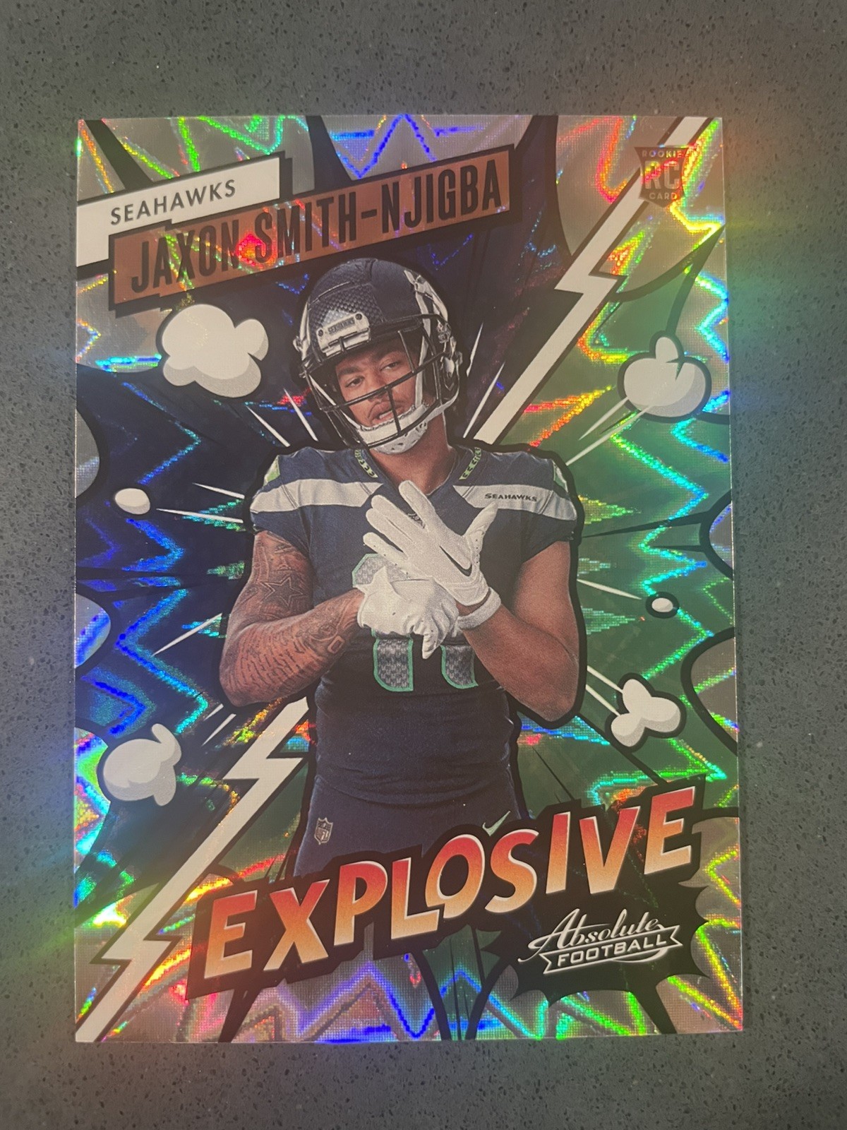 Jaxon Smith-Njigba-OSU/Seattle Seahawks; 2023 Panini Absolute-Explosive #40 (RC)