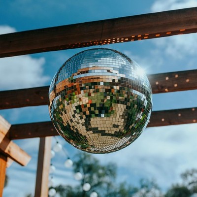 Yescom 16'' Large Disco Ball Mirror Big Hanging Glass for Party Events Wedding
