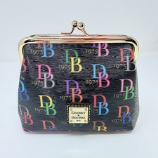 DOONEY BOURKE Retro 1975 Large Framed Kisslock Coin Purse Wallet