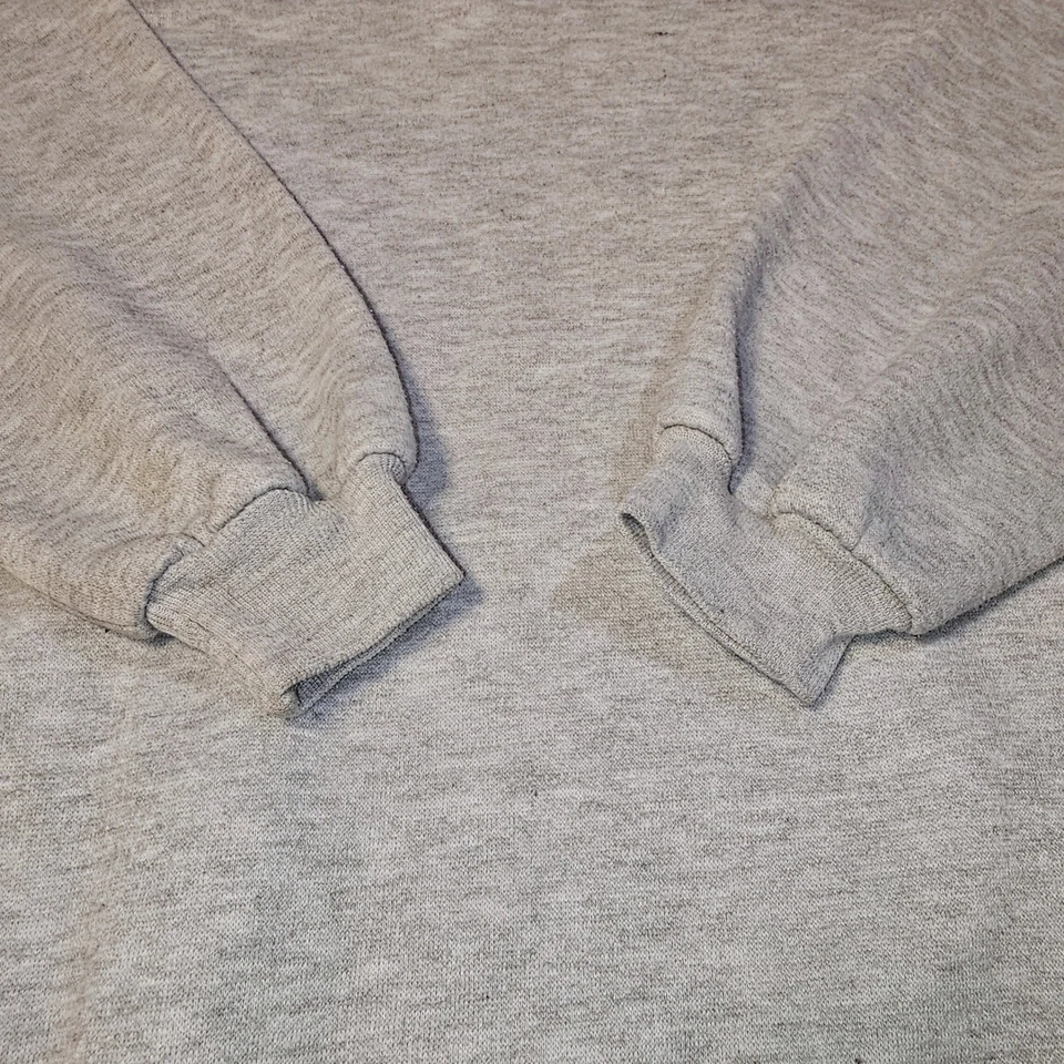 Vintage Guess Made in USA Embroidered Multi Color Logo Hoodie Grey 90s Designer - Image 4 of 4