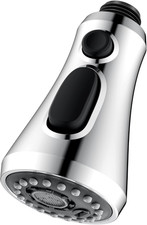Kitchen Faucet Head Replacement Chrome - 3-Function Pull down Faucet Spray Head