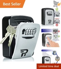 Key Lock Box Outdoor Wall Mount Code Safe for Keys and Small Items