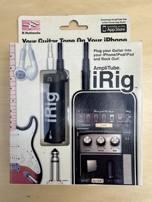 AmpliTube iRig iPod iPad iPhone Guitar Interface Adapter IK Multimedia 