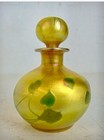 Signed L C TIFFANY Favrile Leaf And Vine Bottle With Stopper — photo 2