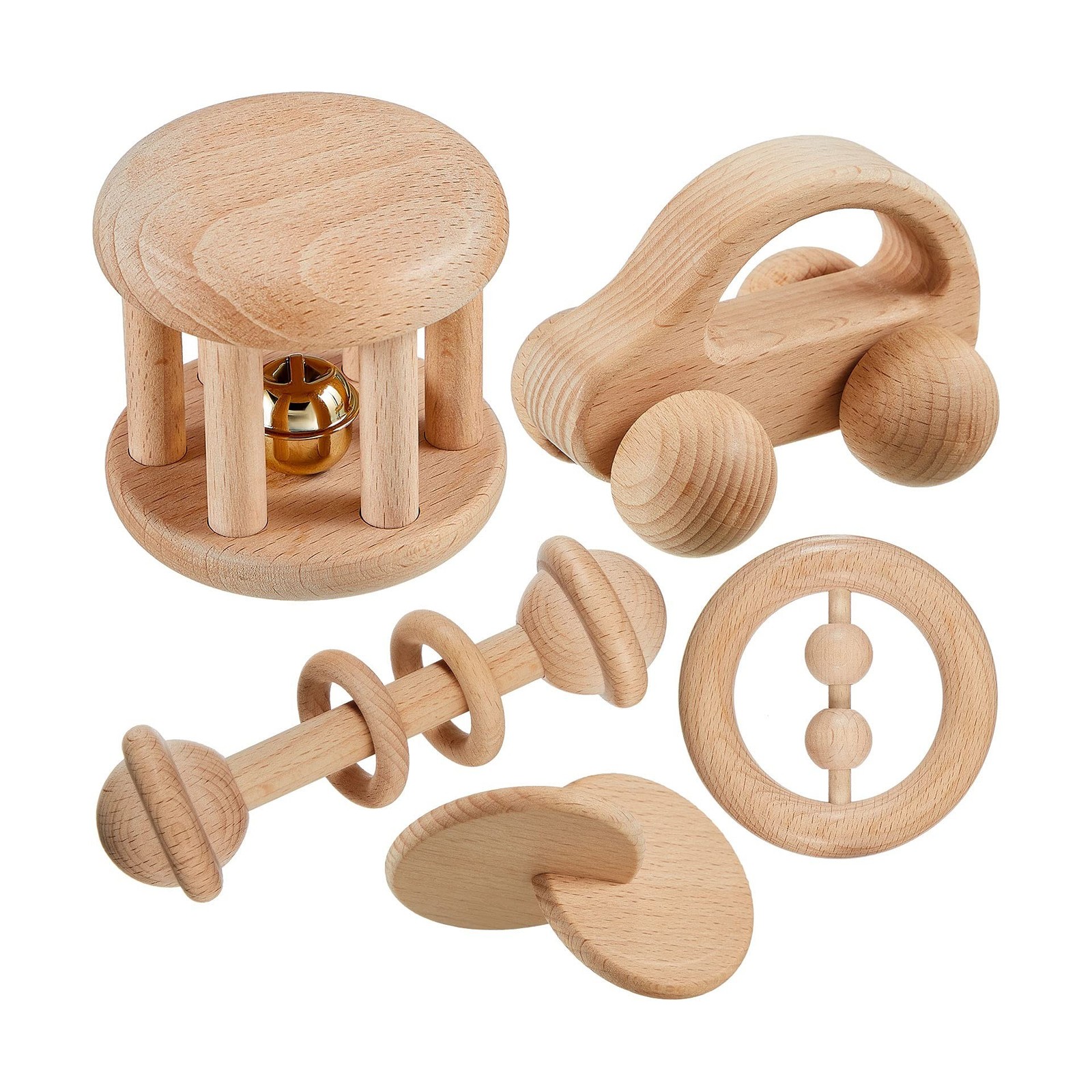 Wooden Toys For Babies 0-6-12 Months Wood... Fast Ship