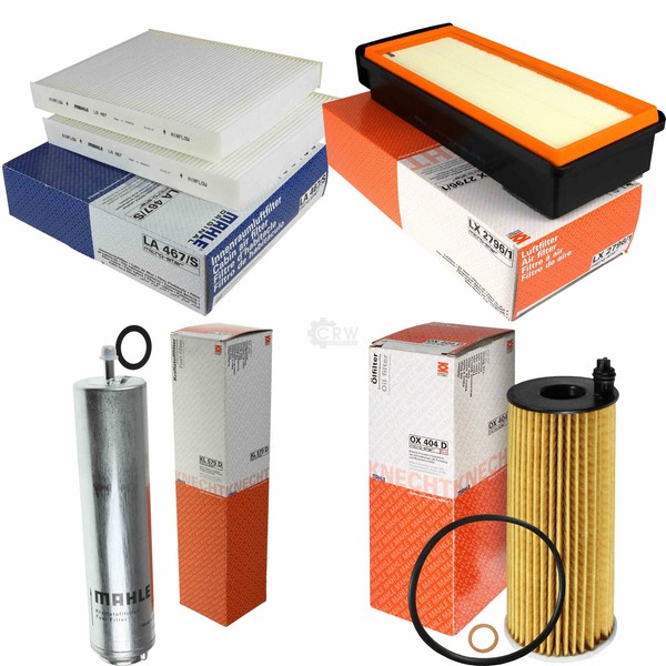 Mahle Kraftstoff KL 579D Innenraum LA 467/S Luft LX 2796/1 ÖLfilter OX 404D-image