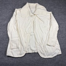 Gap Womens Large White Button Front Shawl Collar Cardigan Sweater Cream L