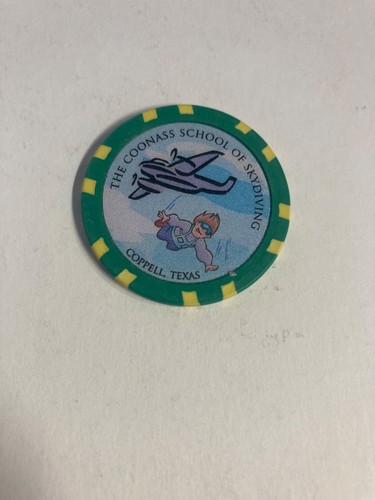 COONASS SCHOOL OF SKYDIVING CASINO STYLE CHIP SKYDIVING CASINO POKER CHIP