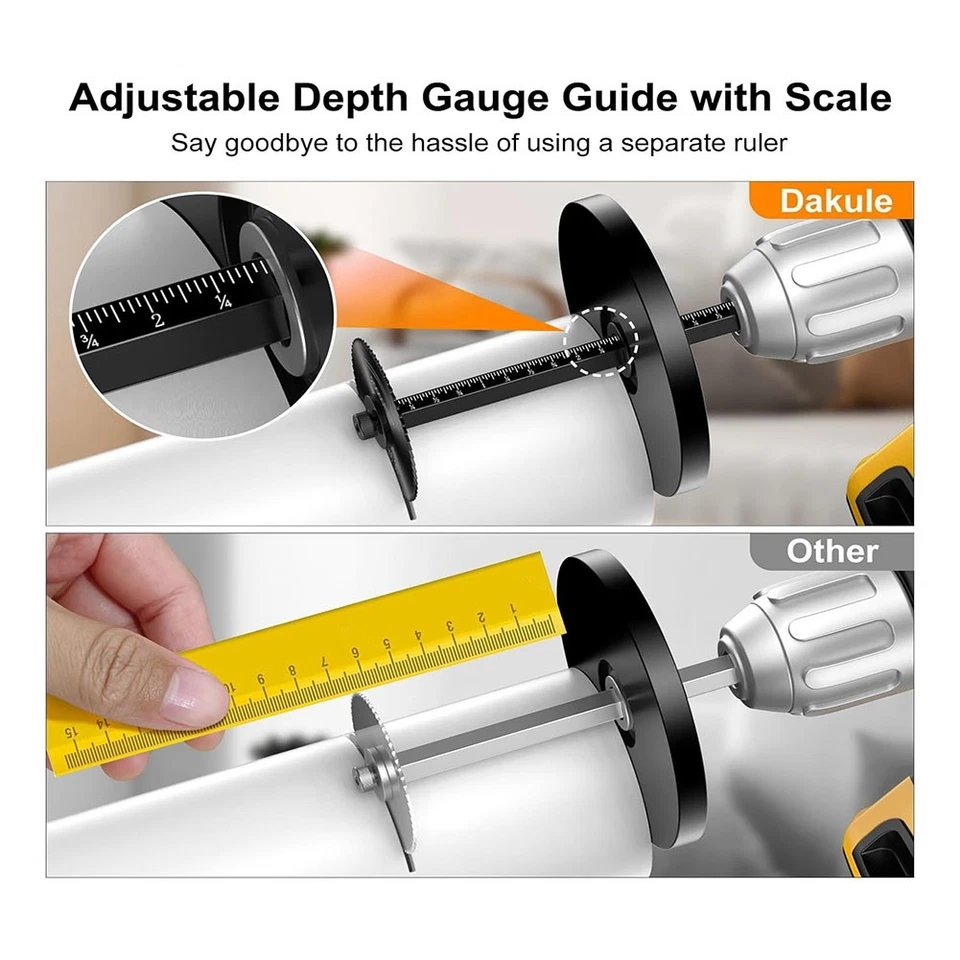 PVC Pipe Inner Pipe Cutter, Scaled Cutting Tool Set - Adjustable Depth , 68521 - Image 2 of 4