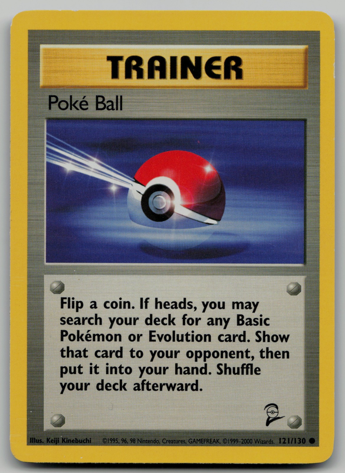 Poke Ball Common Base Set 2 121/130 NM