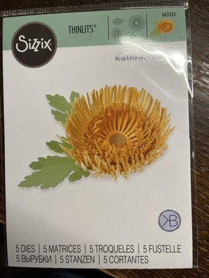 Set Sizzix Thinlits Die Set - Chrysanthemum Von Kath Breen