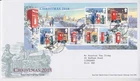 GB ROYAL MAIL FDC FIRST DAY COVER STAMP SHEET 2018 CHRISTMAS POSTBOXES TALLENTS