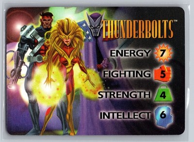 1995 Marvel OverPower CCG Thunderbolts Character Card Villains