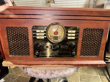 Victrola Empire 6-in-1 Record Player Cassette/CD/Bluetooth/FM Radio/Aux/Record