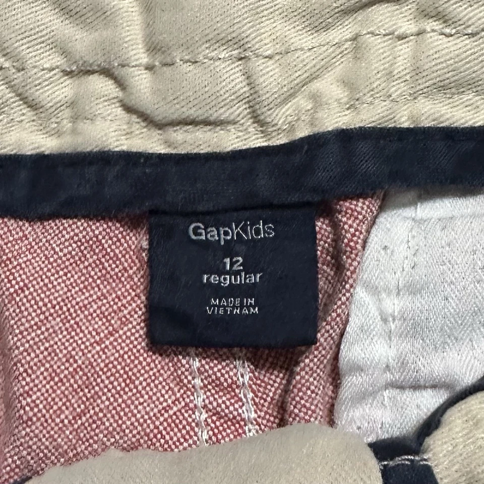 Pantalones cortos Gap para niños talla 12 rosa y crema Foto 3 de 3