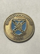 Rare 1995 Open Championship 1" Coin Style Golf Marker - St. Andrews Old Course