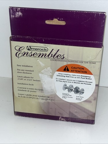Amerock Ensembles Symmetry Lever Pewter Right Hand Door Handle Set E4420-5-PWT - Picture 6 of 10