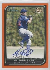 2008 Bowman Orange 135/250 Sam Fuld #224 Auto 0v1