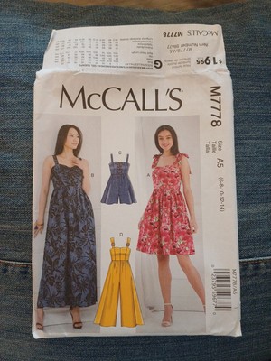 McCall´s  7778 Schnittmuster - luftige Jumper/Kleider - Gr. 32-40 - unbenutzt