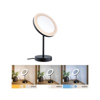 LED Kosmetikspiegel Masua IP44 White Switch 55Lm 230V 4W Schwarz Matt