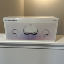 Meta Quest 2 128GB - White VR Headset  Touch Controllers, Factory Sealed