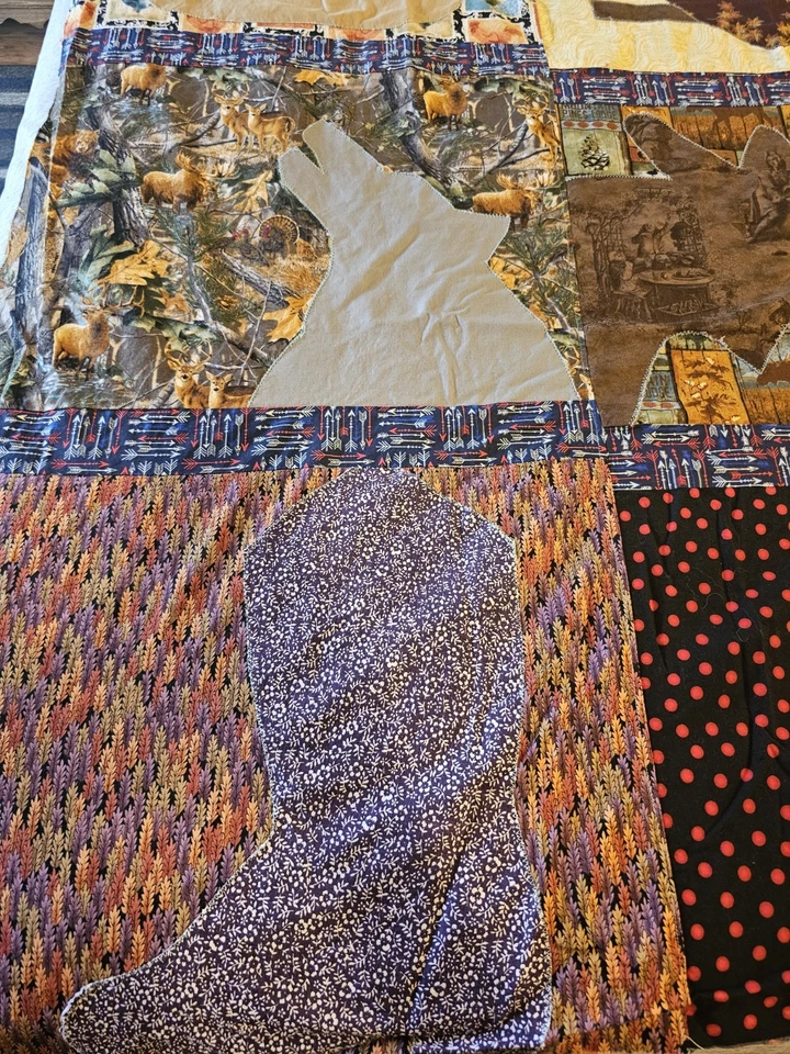 Домашнее красивое стеганое одеяло размера Queen СТАРТЕР 77 x 55 дюймов в комплекте остальное! - Изображение 2 из 4