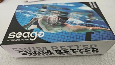 Seago Swimming Goggles 2 Pack Anti-fog Anti-UV Silicone Swim Goggles (1BLK 1WHT)