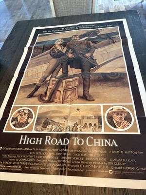 High Road To China Movie Poster 60 x40  folded 