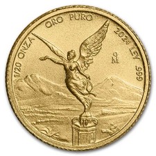 2024 Mexico 1/20 Oz Gold Libertad Bu