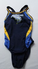 Dolfin Women's Colorblock DBX Back Competitive Swimsuit AP2 Navy Gold Size: 28