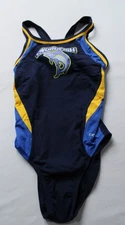 Dolfin Women's Colorblock DBX Back Competitive Swimsuit AP2 Navy Gold Size: 28