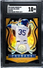 2020 Panini Chronicles #10 Cody Bellinger CRUSADE NEON ORANGE PRIZM /17 SGC 10