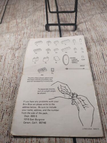 Brix Blox Instructions - Picture 2 of 4