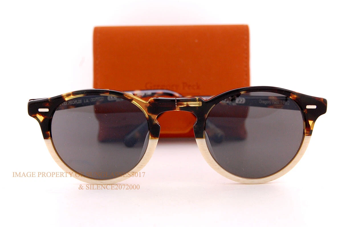 Brand New Oliver Peoples Sunglasses Gregory Peck 1962 5456/SU 1589R5 BeigeHavana