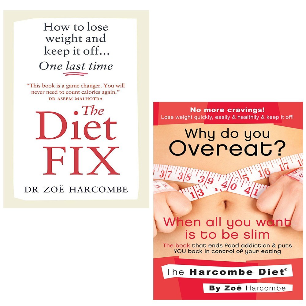 Zoe Harcombe Collection 2 Books Set Diet Fix, Why Do You Overeat Paperback