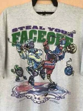 Vintage 1994 Grateful Dead Steal Your Face Off T Shirt Ash Color KV21512