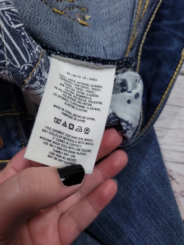 Pilcro and the Letterpress Womens Jeans Script Size 26 Two Tone Raw Hem R1 - Picture 5 of 8