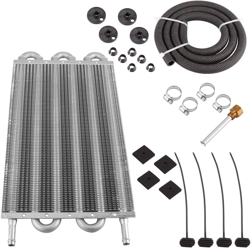 Transmission 6 Row/Pass Tube And Fin Transmission Cooler Universal 5/16 Oil Cooler - Foto 4