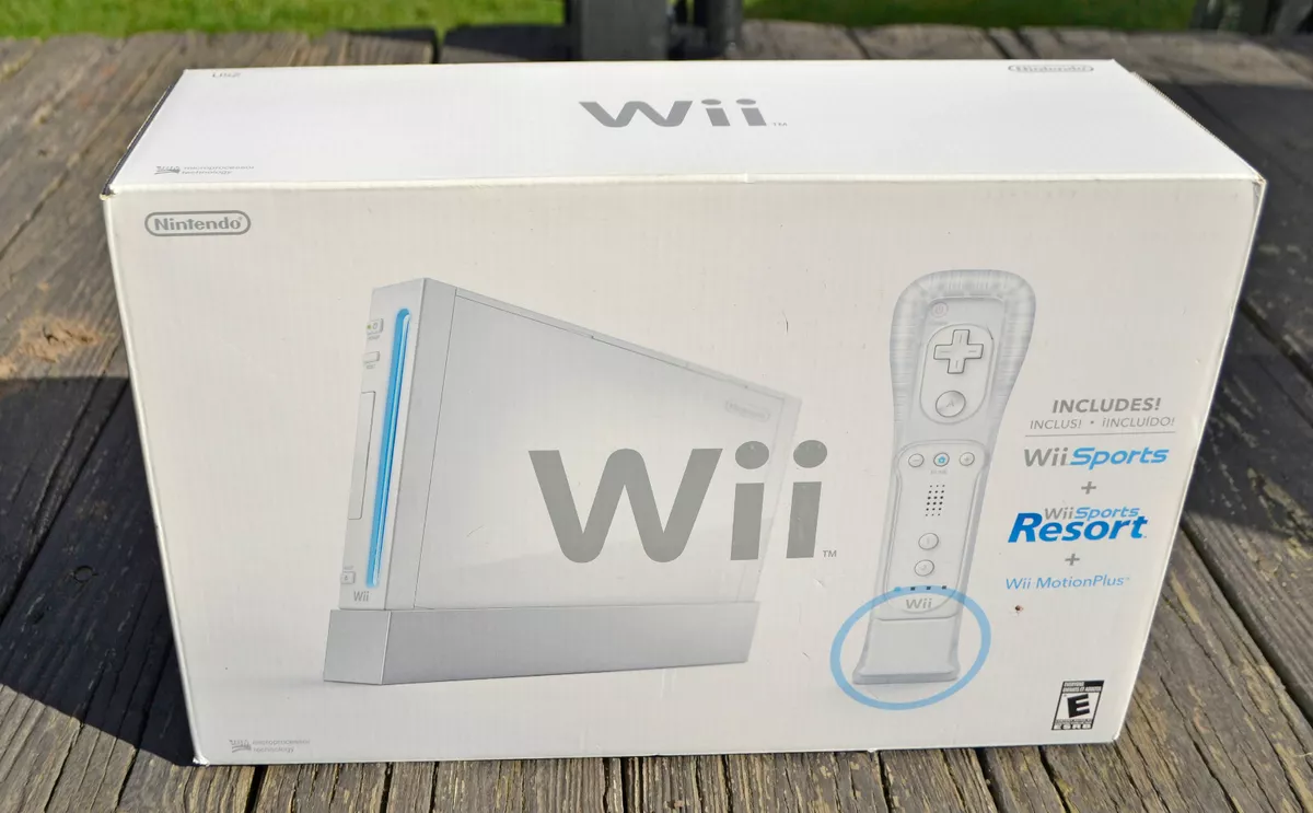 Nintendo Wii Sports White Home Console w Sports Sports Resort