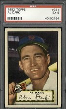 1952 Topps #351 Al Dark - PSA 5