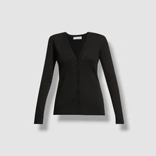 $1090 Gabriela Hearst Womens Black Cashmere "Alexandrite" Cardigan Sweater Sz XS