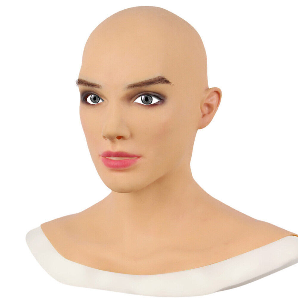 Realistic Silicone Female Mask Full Face Mask Disguise Crossdresser