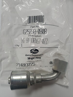 Lot of 10 Gates 8G-8FFORX67-022 - G25238-0808 Hydraulic Hose Fitting NEW