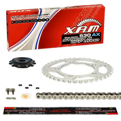 Kettensatz Kawasaki GPZ 600 R (ZX600A) 85-90, XAM EXTRA verstärkt, gummiert