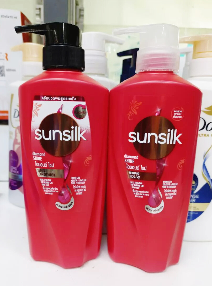 Sunsilk Shampoo Diamond Shine Activ-Infusion 325 Ml. + Conditioner