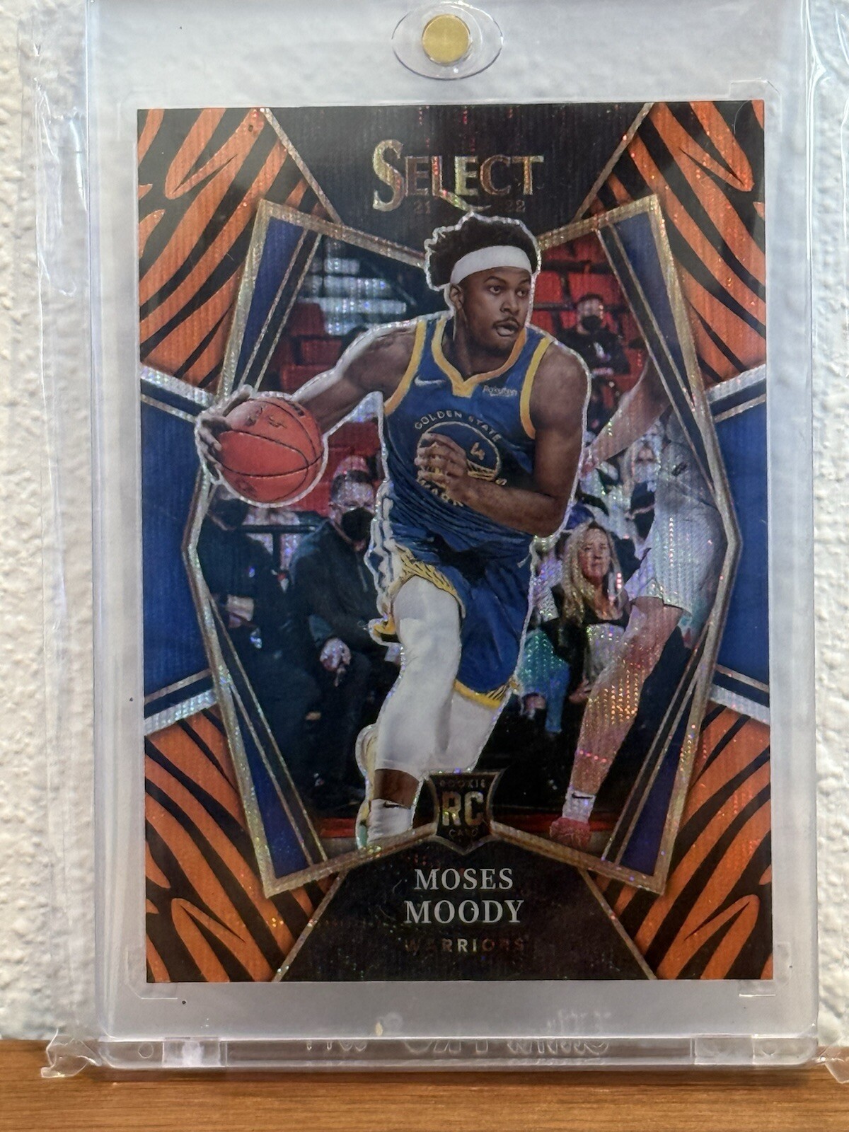 2021 Moses Moody Select Tiger Stripe SSP RC RARE! Premier Level