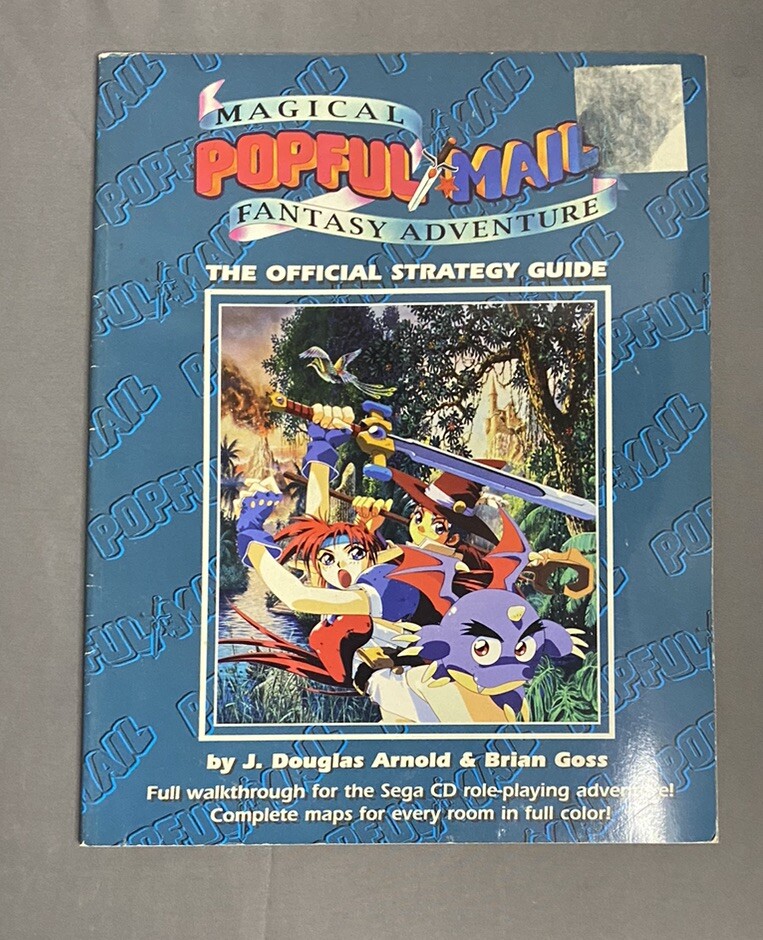 Popful Mail Official Strategy Guide - Sega CD Full Walkthrough And Maps, RARE!